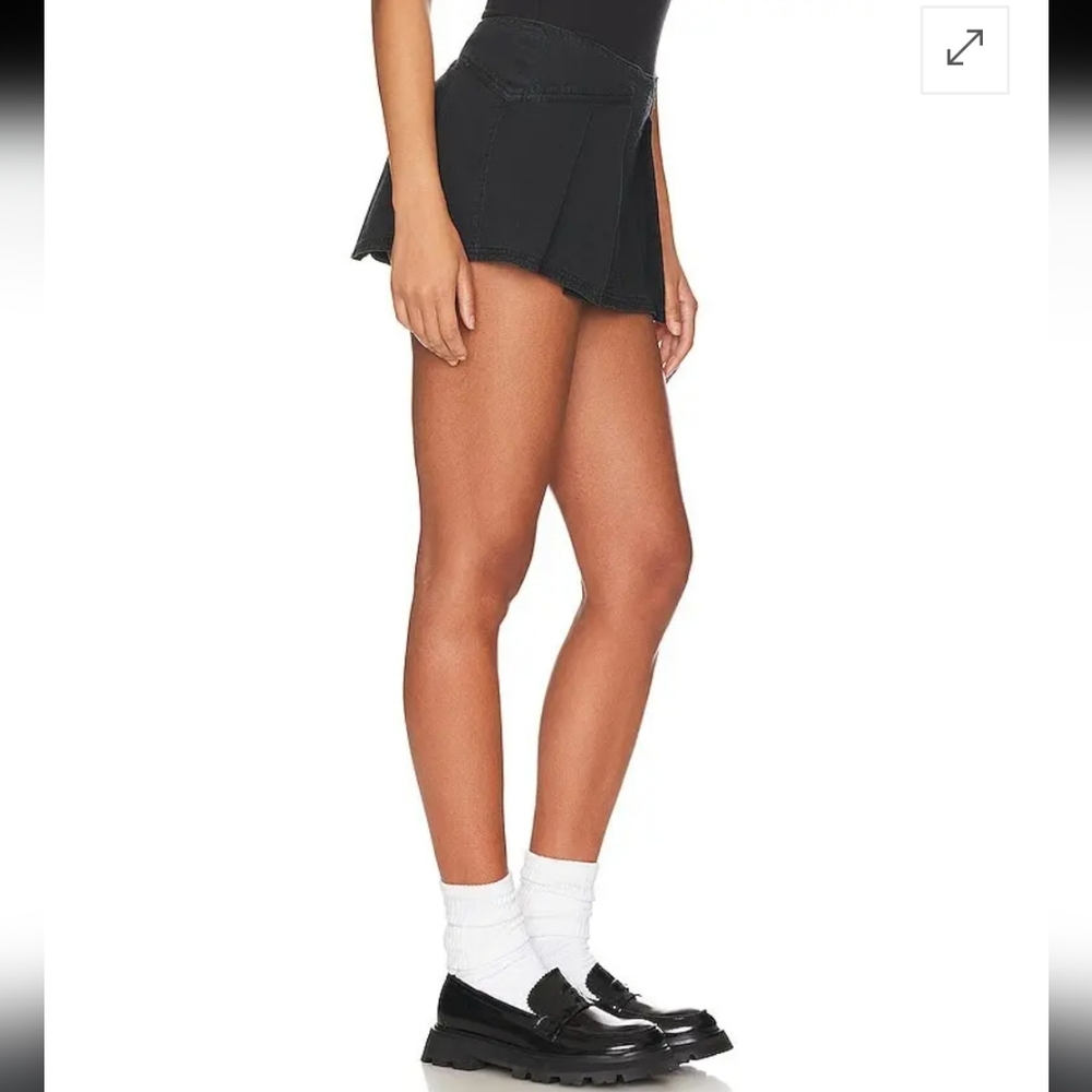Free people heartbreaker black skort size 2 - Picture 2 of 16